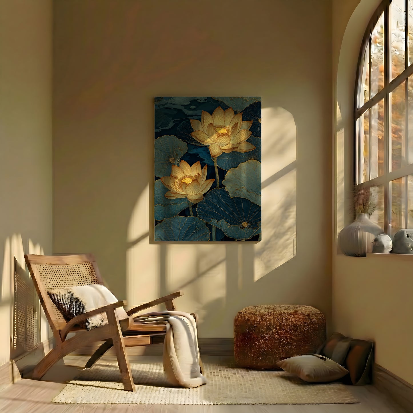 Canvas Wall Art | Oriental Lotus Collection