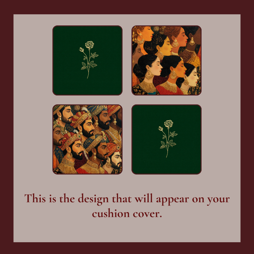 Cushion Covers | Set of 4 | Raja Rani Collection