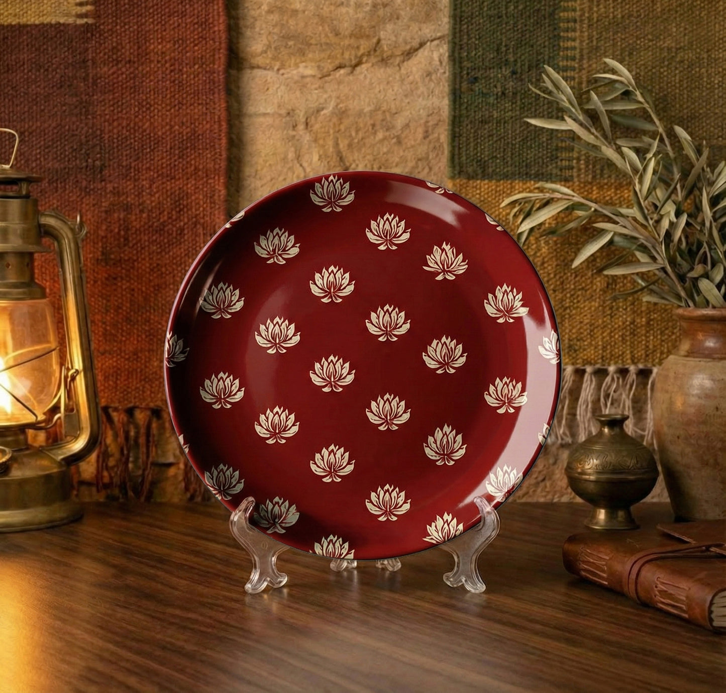 Wall Plates | Set of 3 | Lotus Motif Collection 1