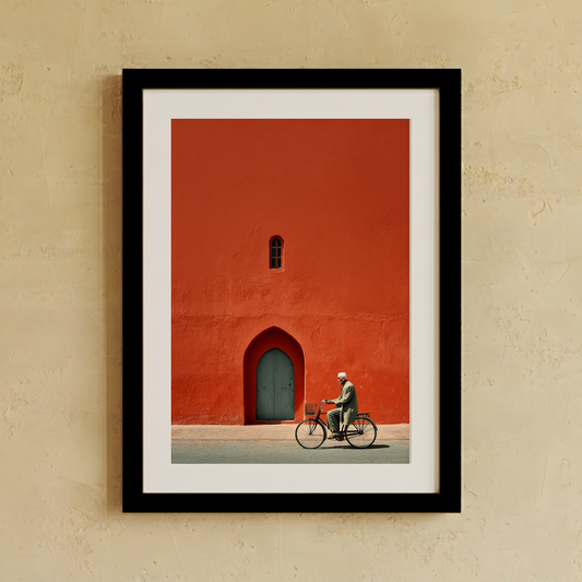 Marrakesh Wall Art canvas print sized as a large living room statement piece, illustrating wall art sizing
