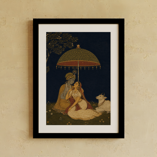 Radha Krishna wall art from Purnam, front view