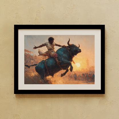 Jallikattu Wall Art