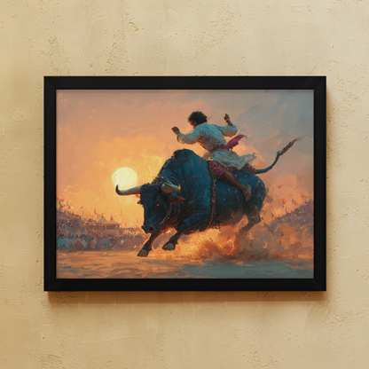 Jallikattu Wall Art