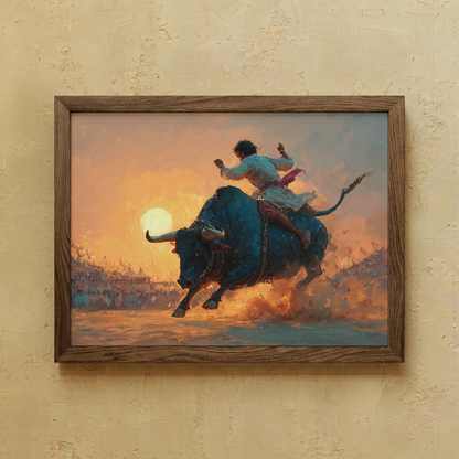 Jallikattu Wall Art