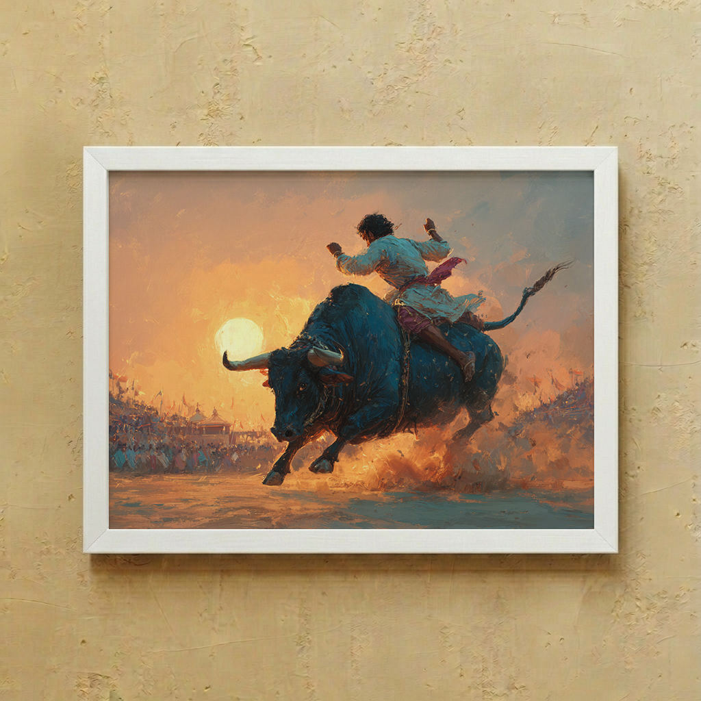 Jallikattu Wall Art