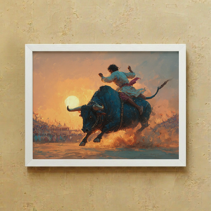 Jallikattu Wall Art