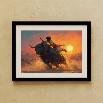 Jallikattu Wall Art
