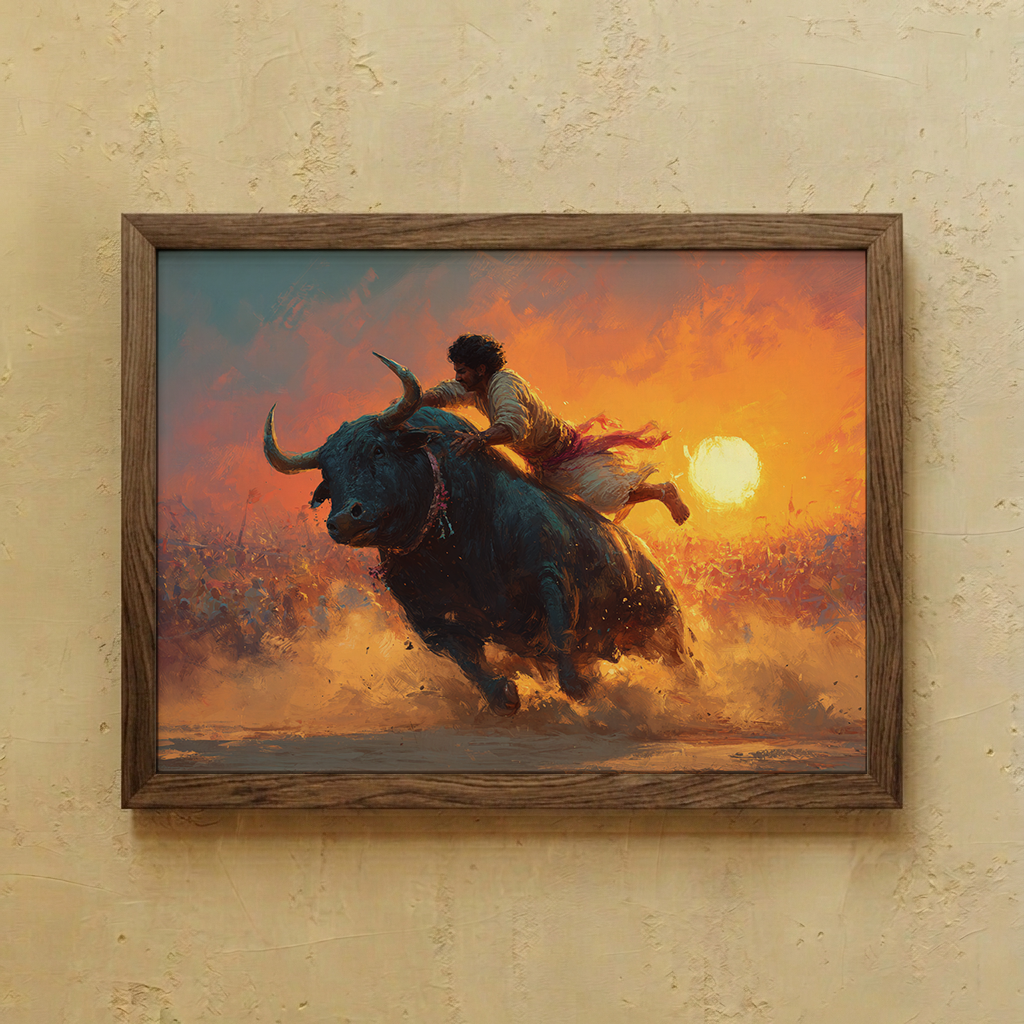 Jallikattu Wall Art