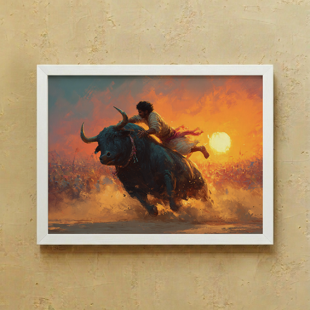 Jallikattu Wall Art