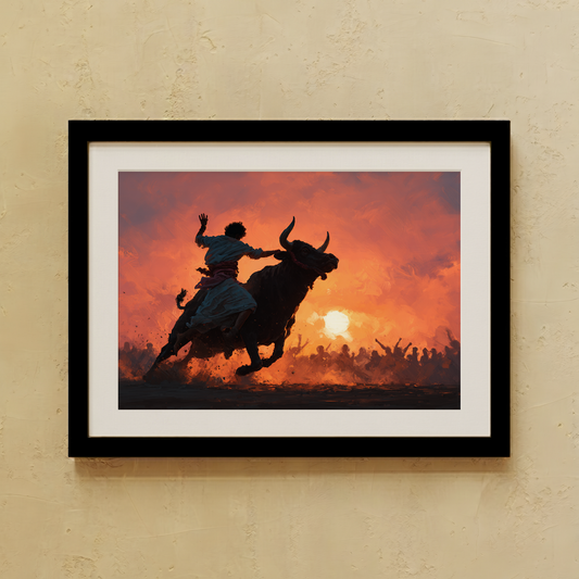 Jallikattu Wall Art