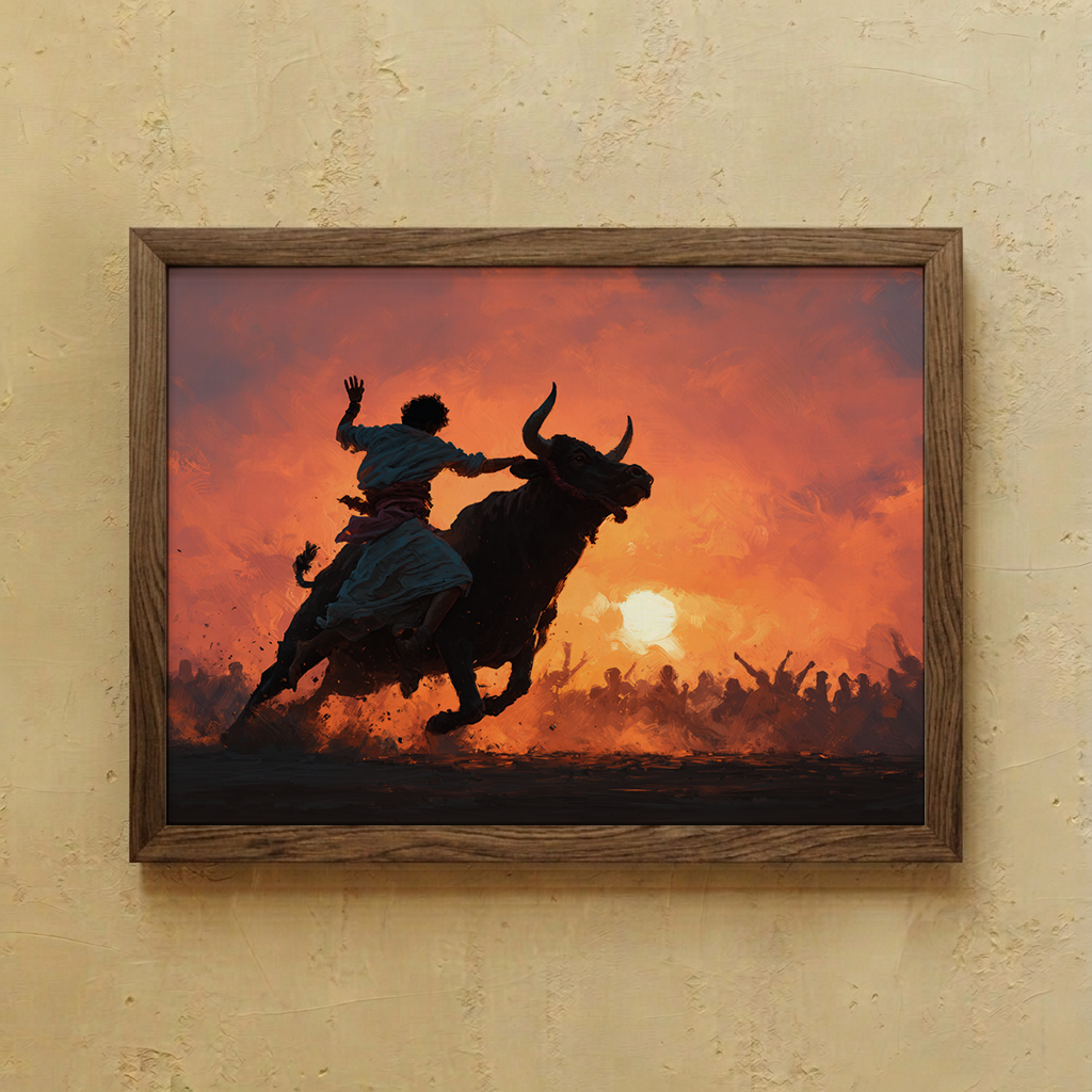 Jallikattu Wall Art