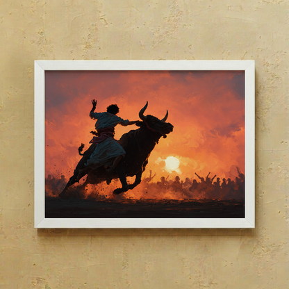 Jallikattu Wall Art