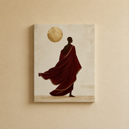 Tibetan Monk Wall Art | Gallery Wall Set of 2