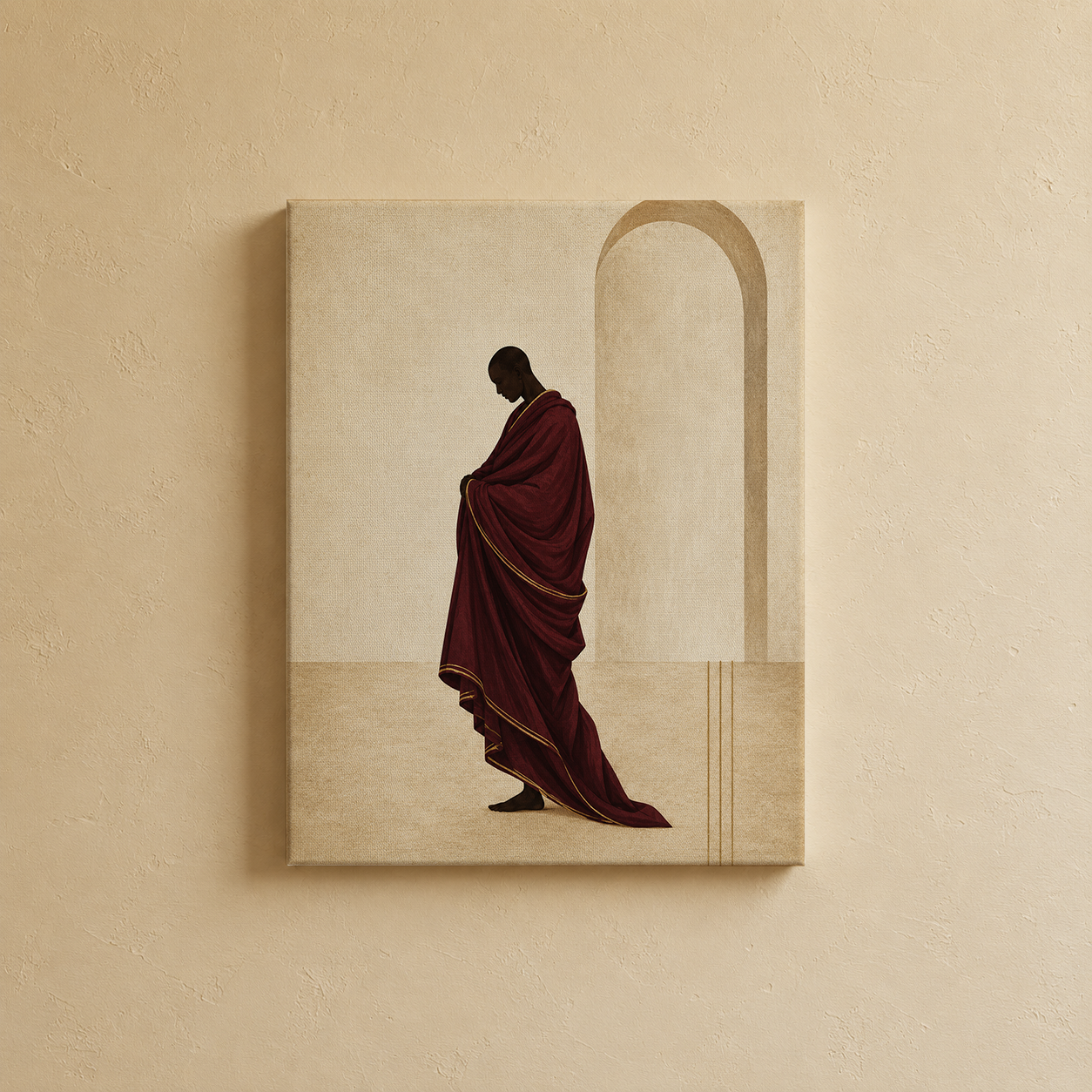 Tibetan Monk Wall Art | Gallery Wall Set of 2