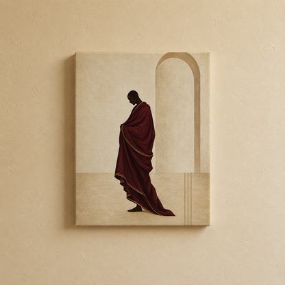 Tibetan Monk Wall Art | Gallery Wall Set of 2