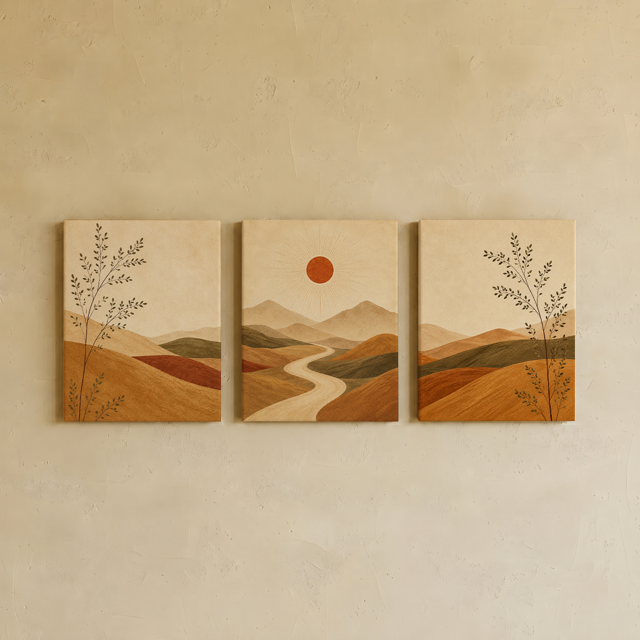 Dessert Dune Wall Art | Gallery Wall Set of 3
