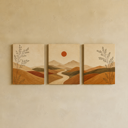 Dessert Dune Wall Art | Gallery Wall Set of 3