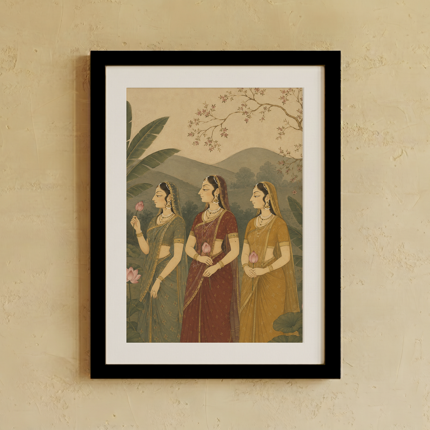 Gopis of Vrindavan Wall Art