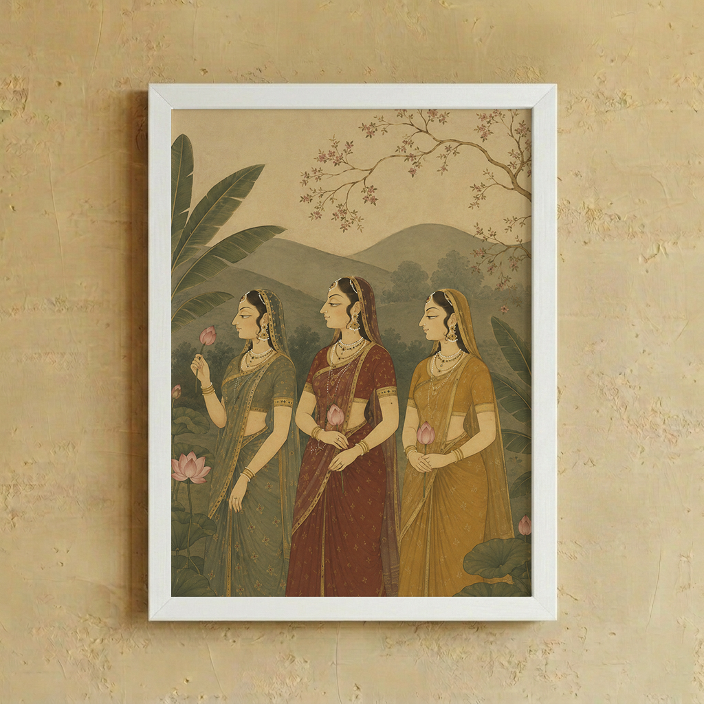 Gopis of Vrindavan Wall Art