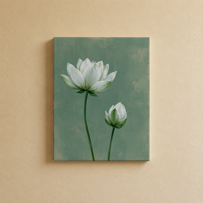 Lotus Serene Wall Art | Gallery Wall Set of 2