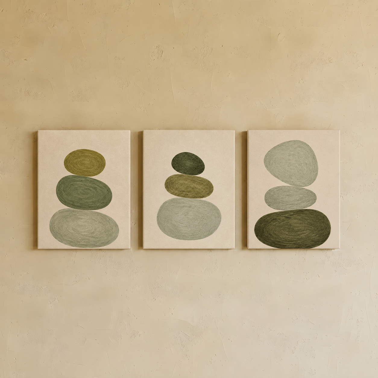 Vanaya Stacks Wall Art | Gallery Wall Set of 3