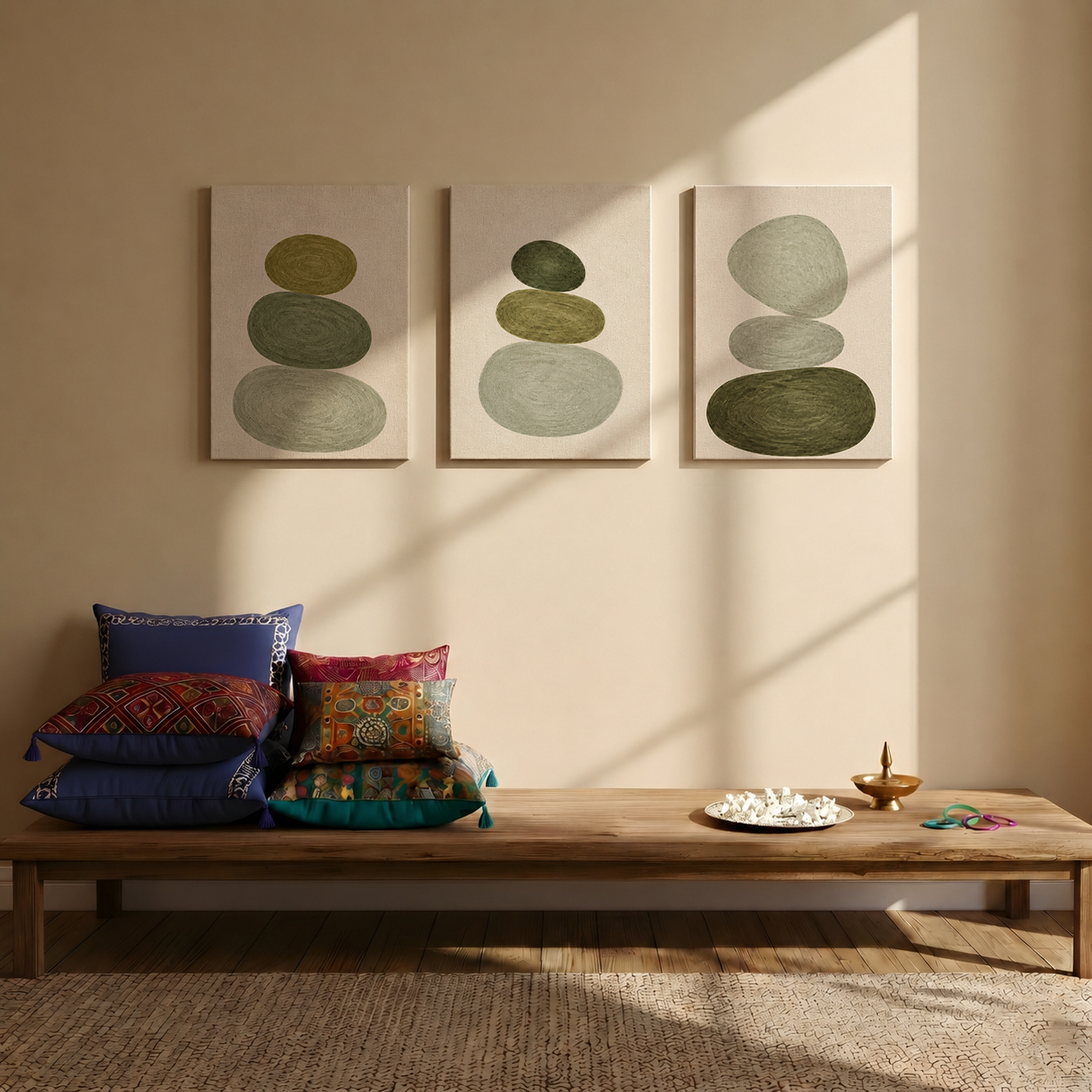 Vanaya Stacks Wall Art | Gallery Wall Set of 3