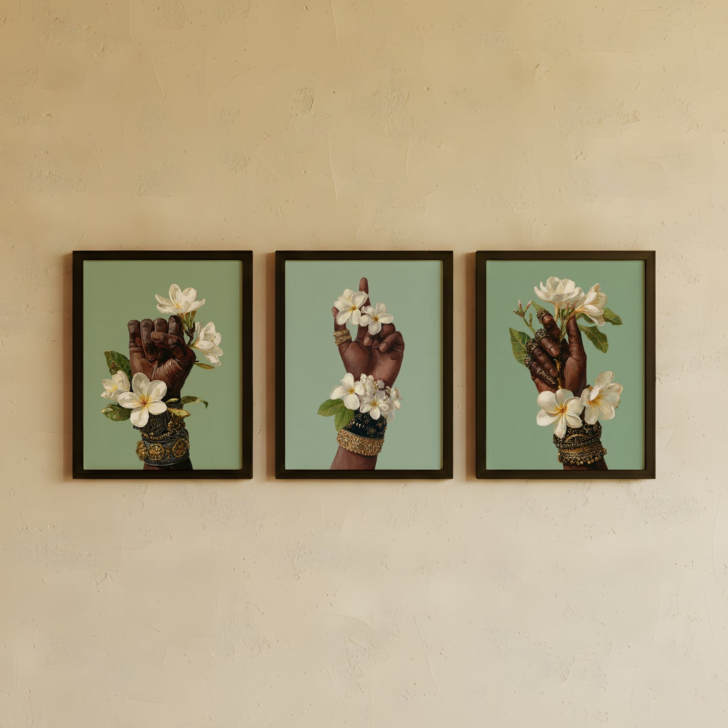 Framed Wall Art | Set of 3 | Frangipani Grace Collection