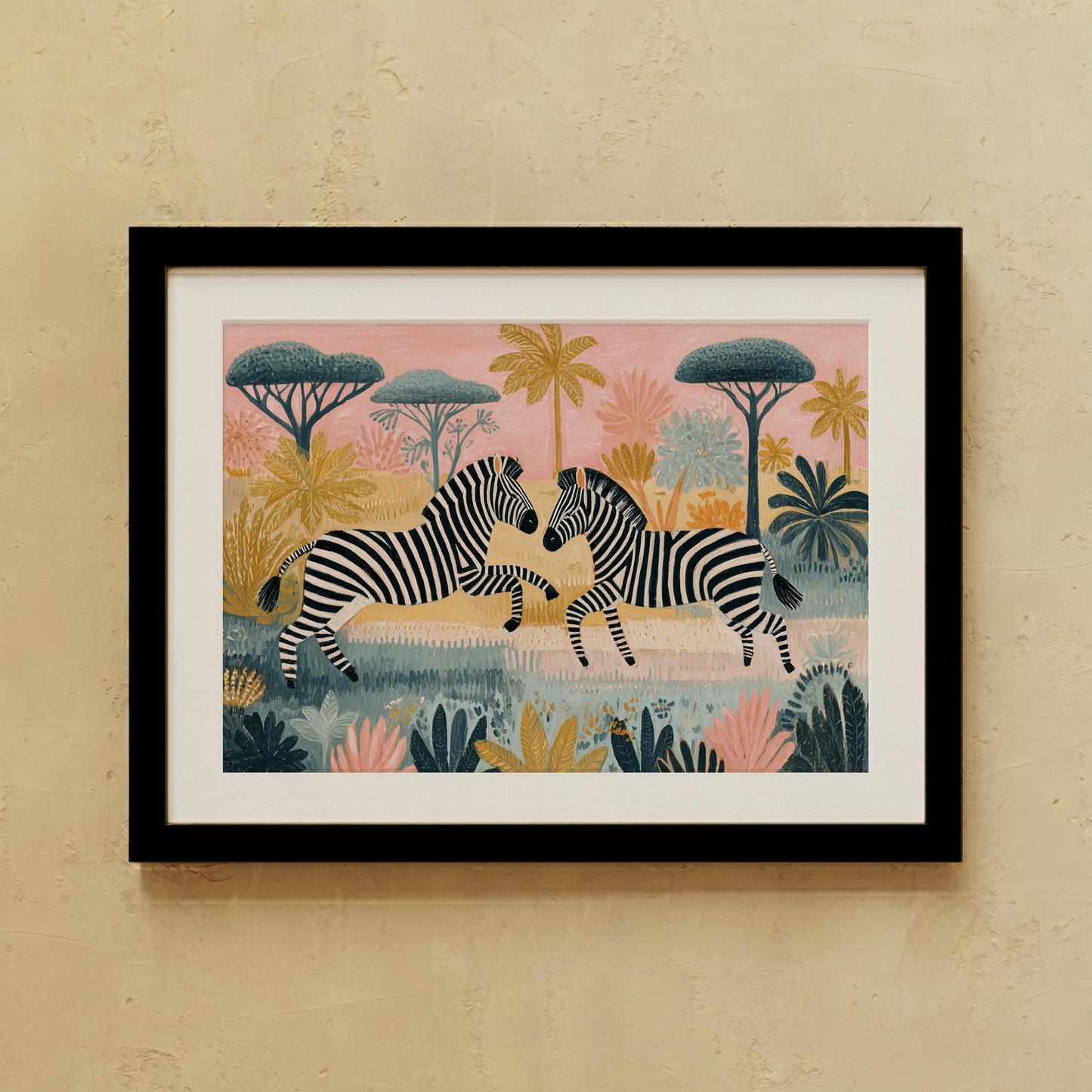 Pink Safari Wall Art