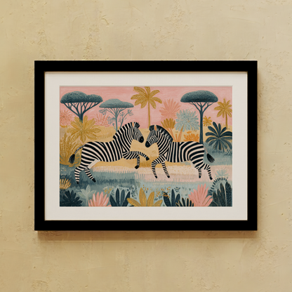 Pink Safari Wall Art