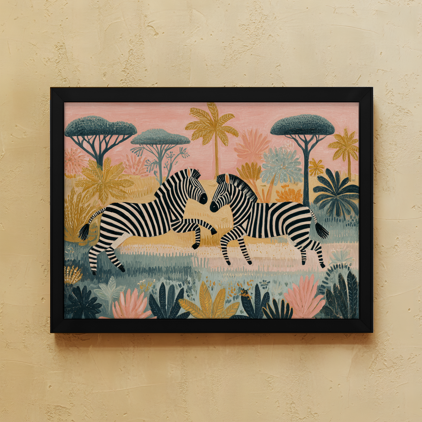 Pink Safari Wall Art