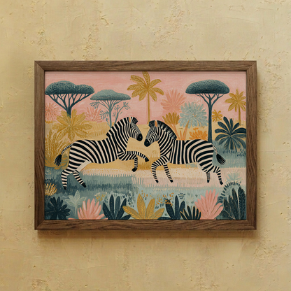 Pink Safari Wall Art