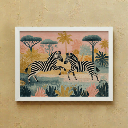 Pink Safari Wall Art
