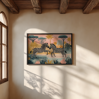 Pink Safari Wall Art