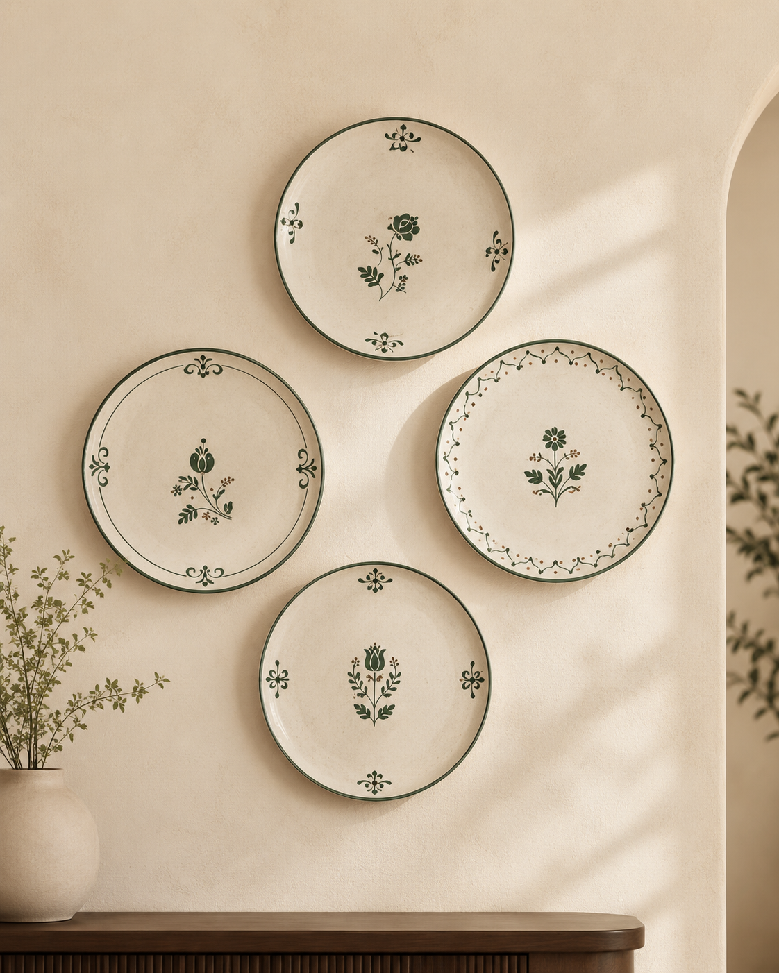 Wall Plates | Gilded Gulab Collection