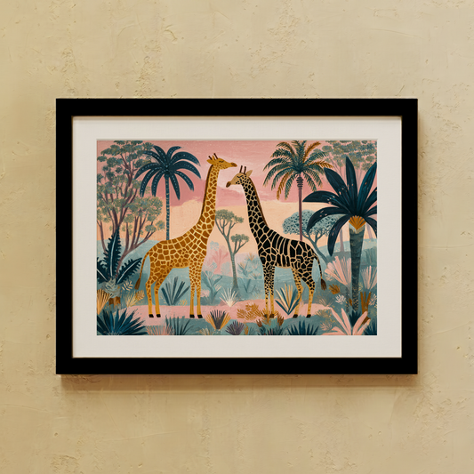 Pink Safari Wall Art