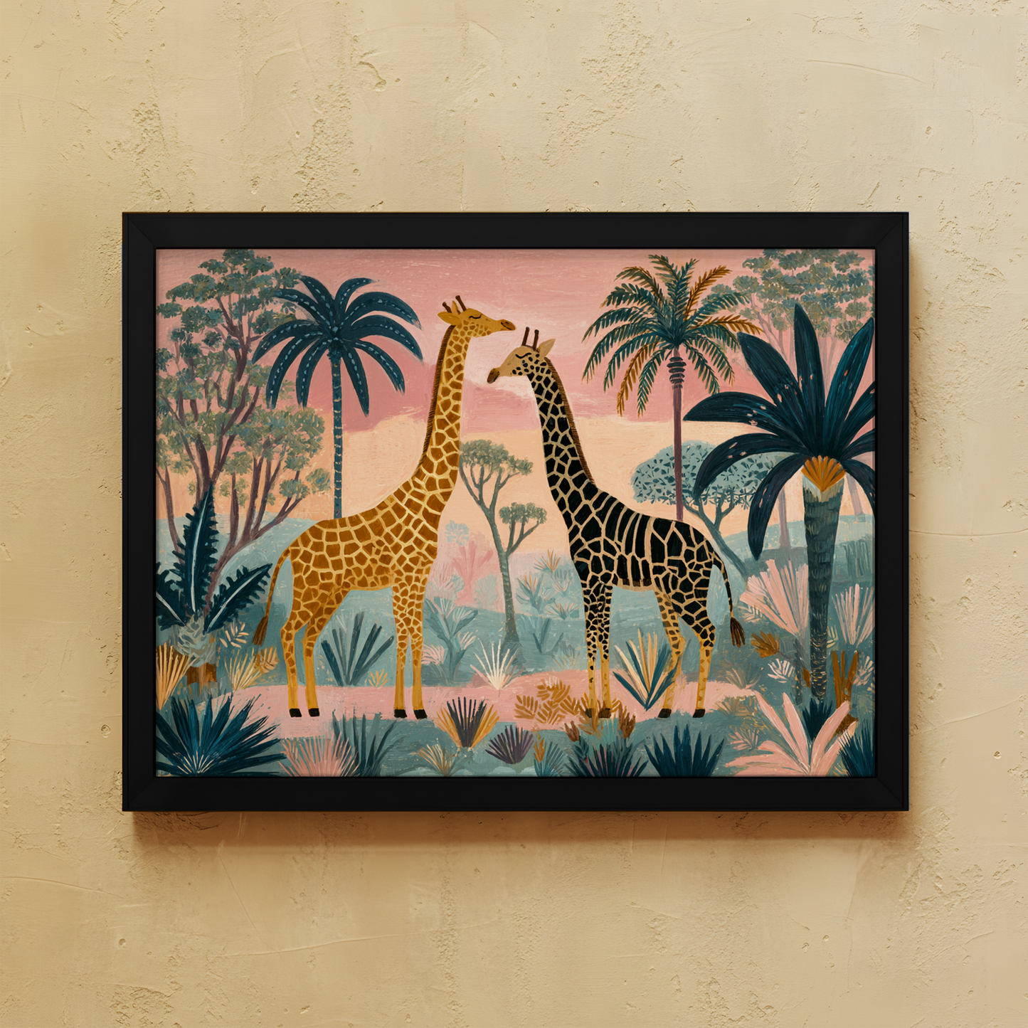 Pink Safari Wall Art