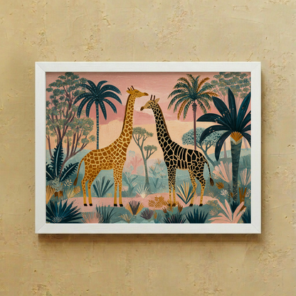 Pink Safari Wall Art