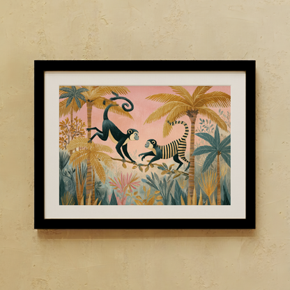 Pink Safari Wall Art
