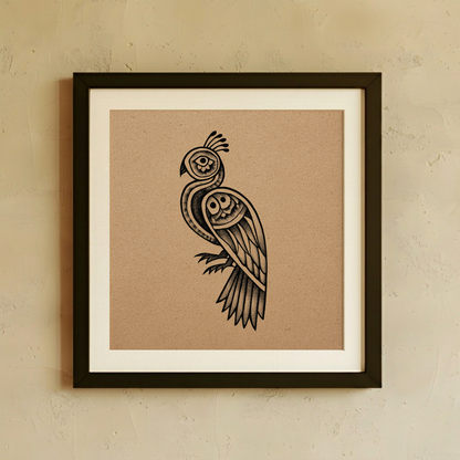 Etched Fauna Wall Art
