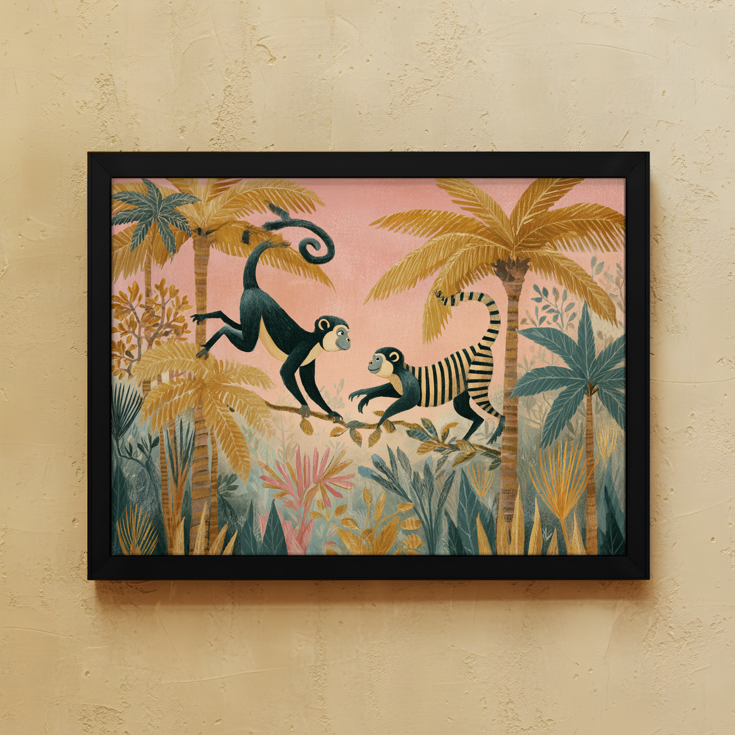 Pink Safari Wall Art
