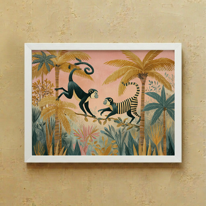 Pink Safari Wall Art
