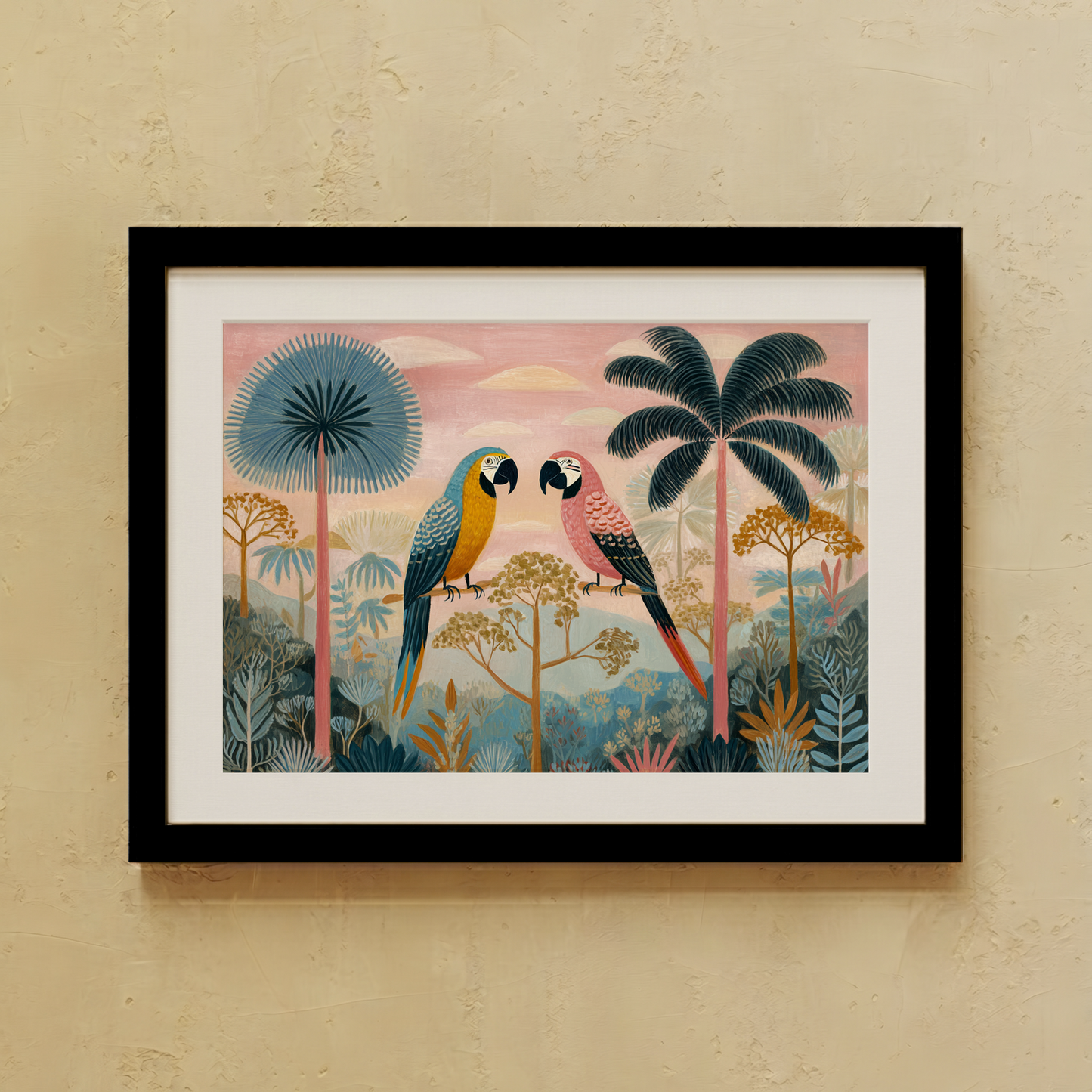 Pink Safari Wall Art
