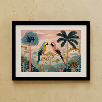 Pink Safari Wall Art