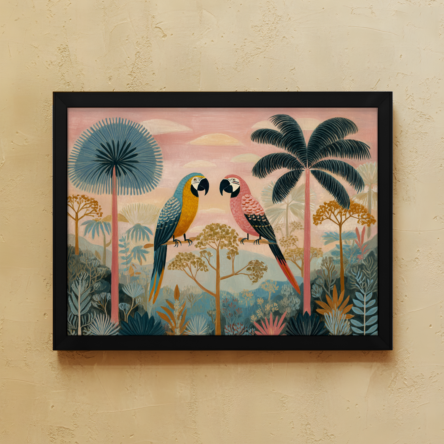 Pink Safari Wall Art