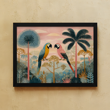 Pink Safari Wall Art