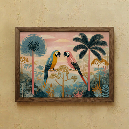 Pink Safari Wall Art