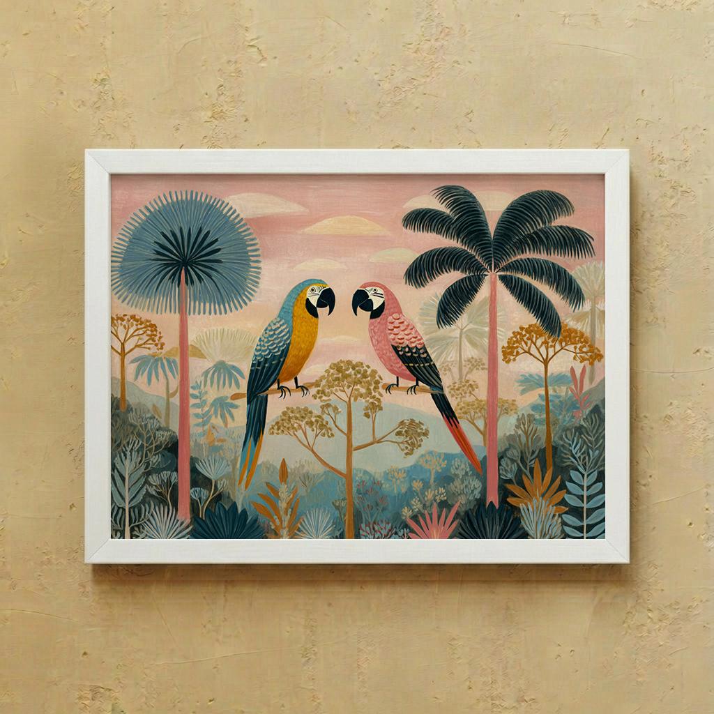 Pink Safari Wall Art