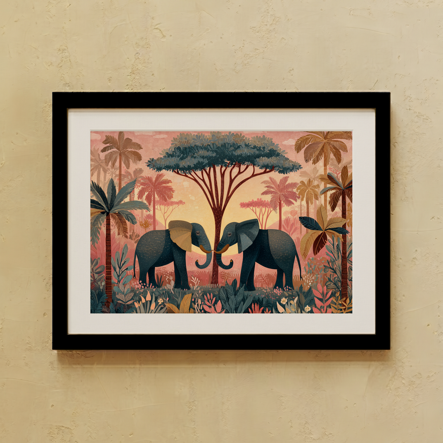 Pink Safari Wall Art