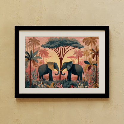 Pink Safari Wall Art