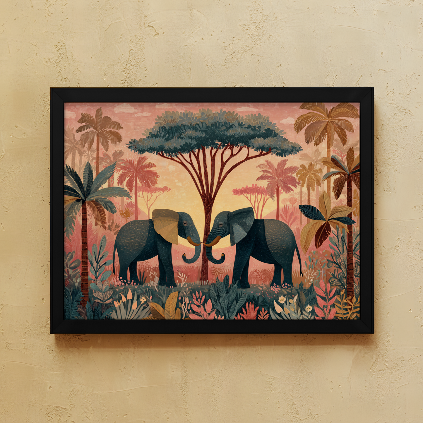 Pink Safari Wall Art